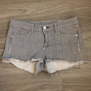 Rag & Bone stripe denim shorts